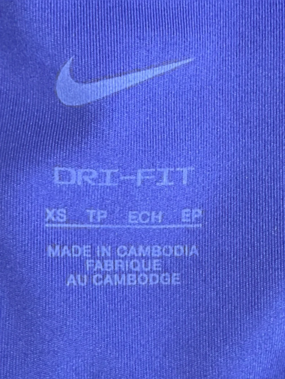 Nike Dri Fit Biker Shorts Size XS in Blue